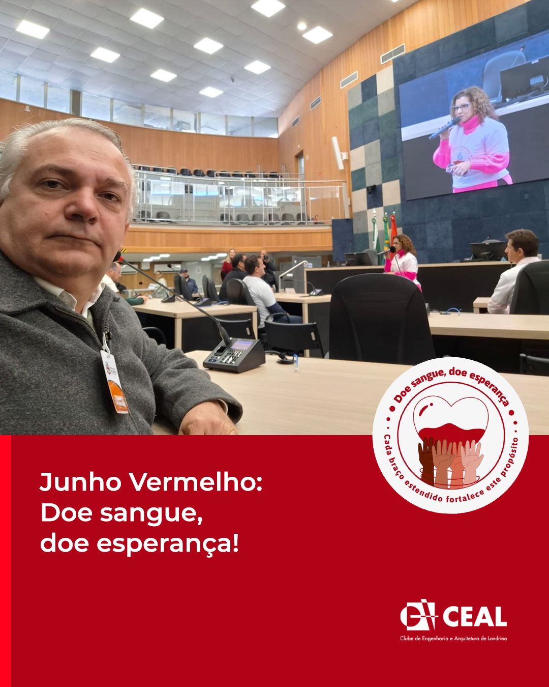 Junho Vermelho: Doe sangue, Doe Esperança!